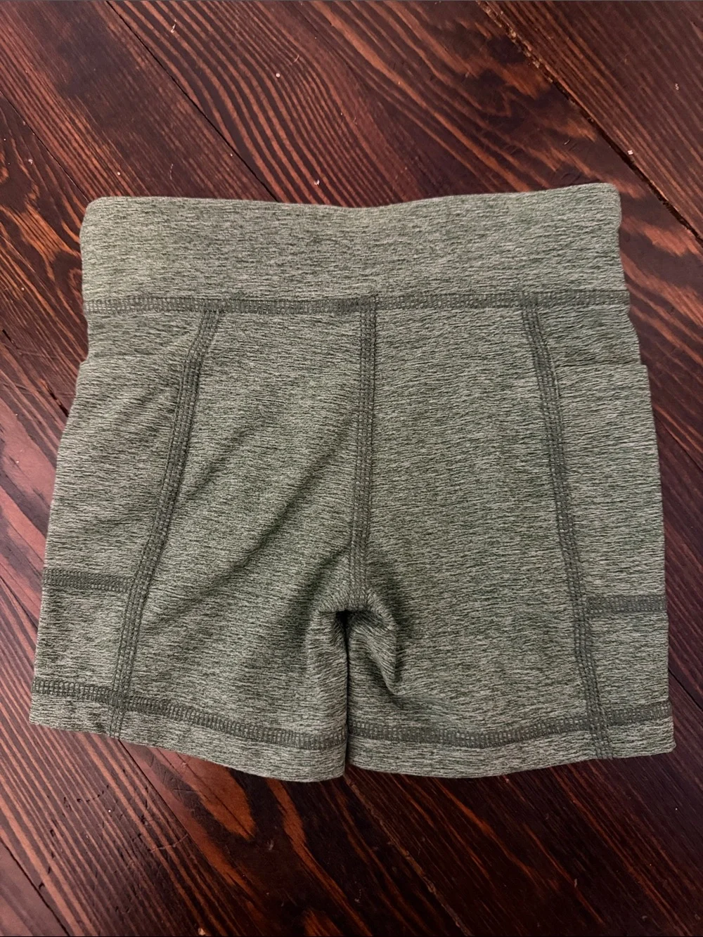 Primary Olive Green Girls Active Bike Shorts